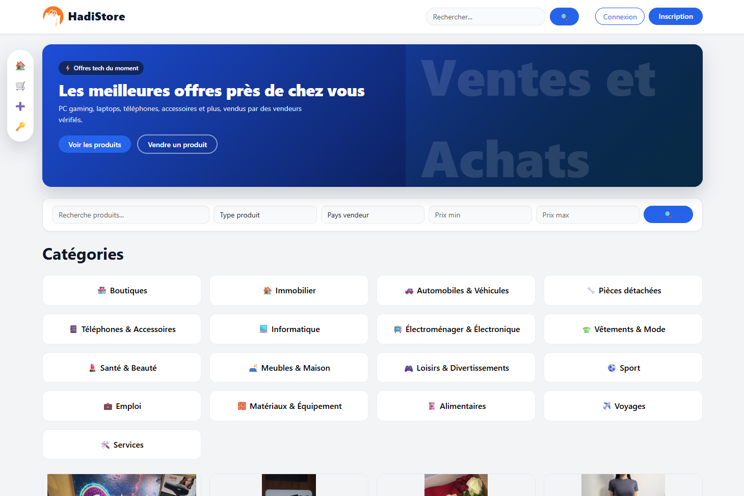 Site web Hadi Store